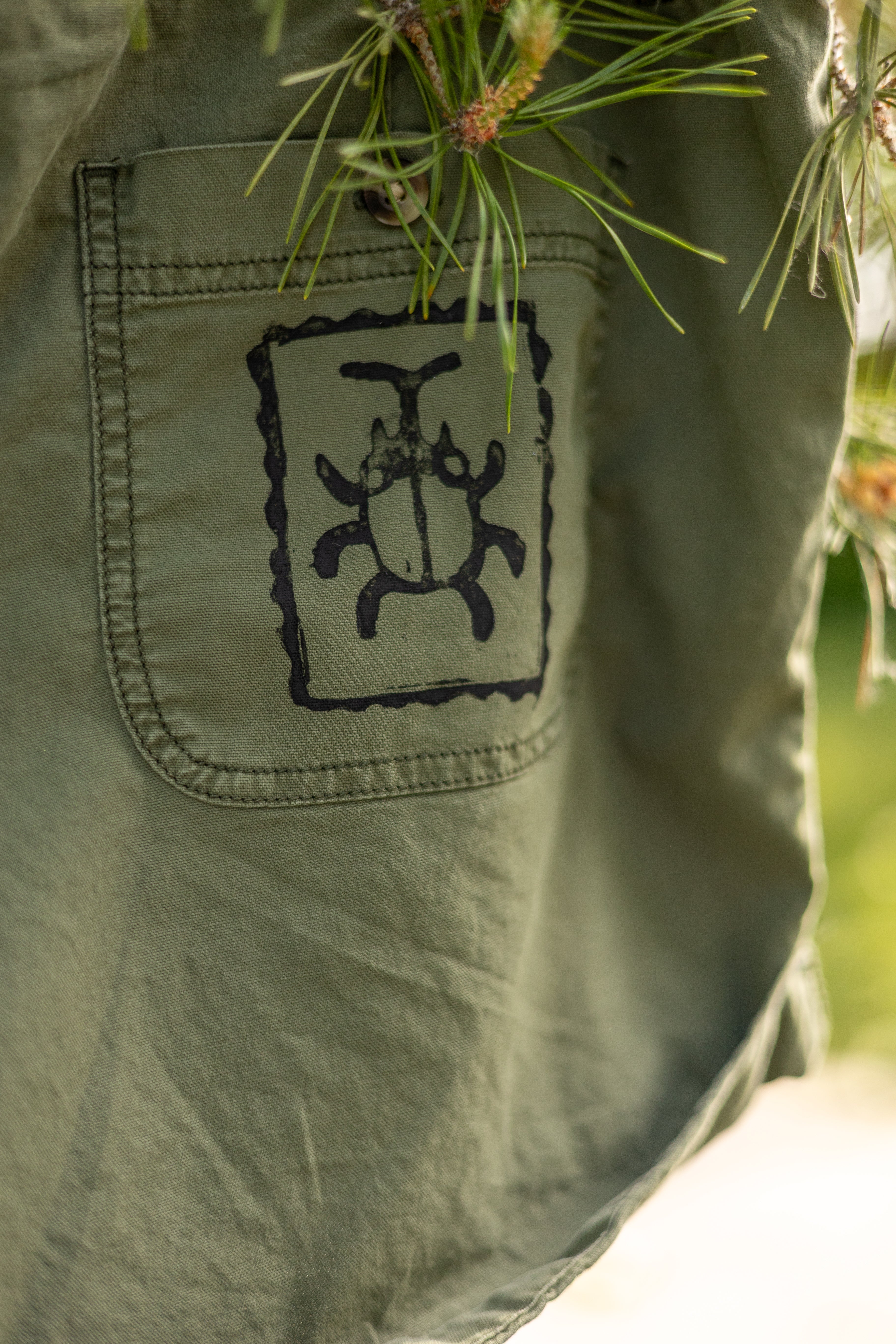 Beetle Stamp Cargo Shorts